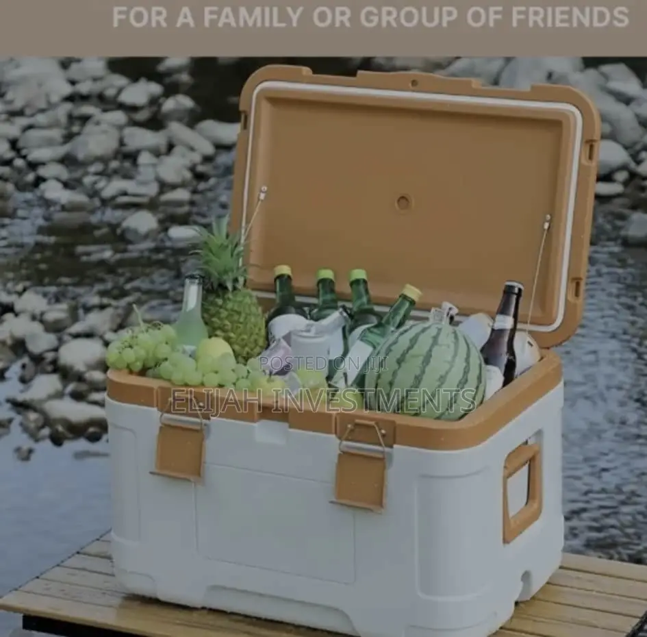 Ice Chest, Camping Ice Cooler 50L Leak-Proof Heavy-Duty