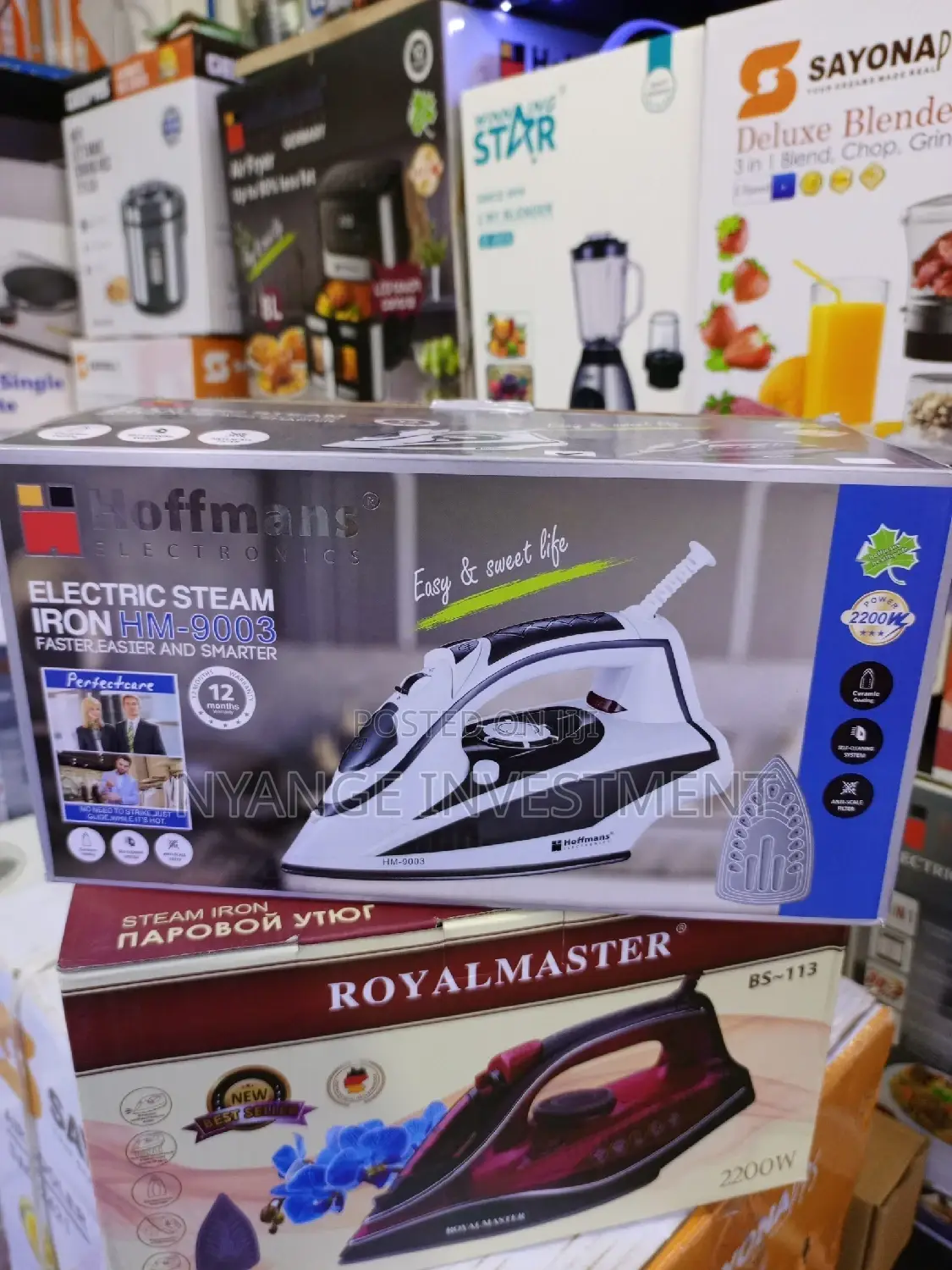 Electronic Steam Iron. Hoffman Steam Iron
