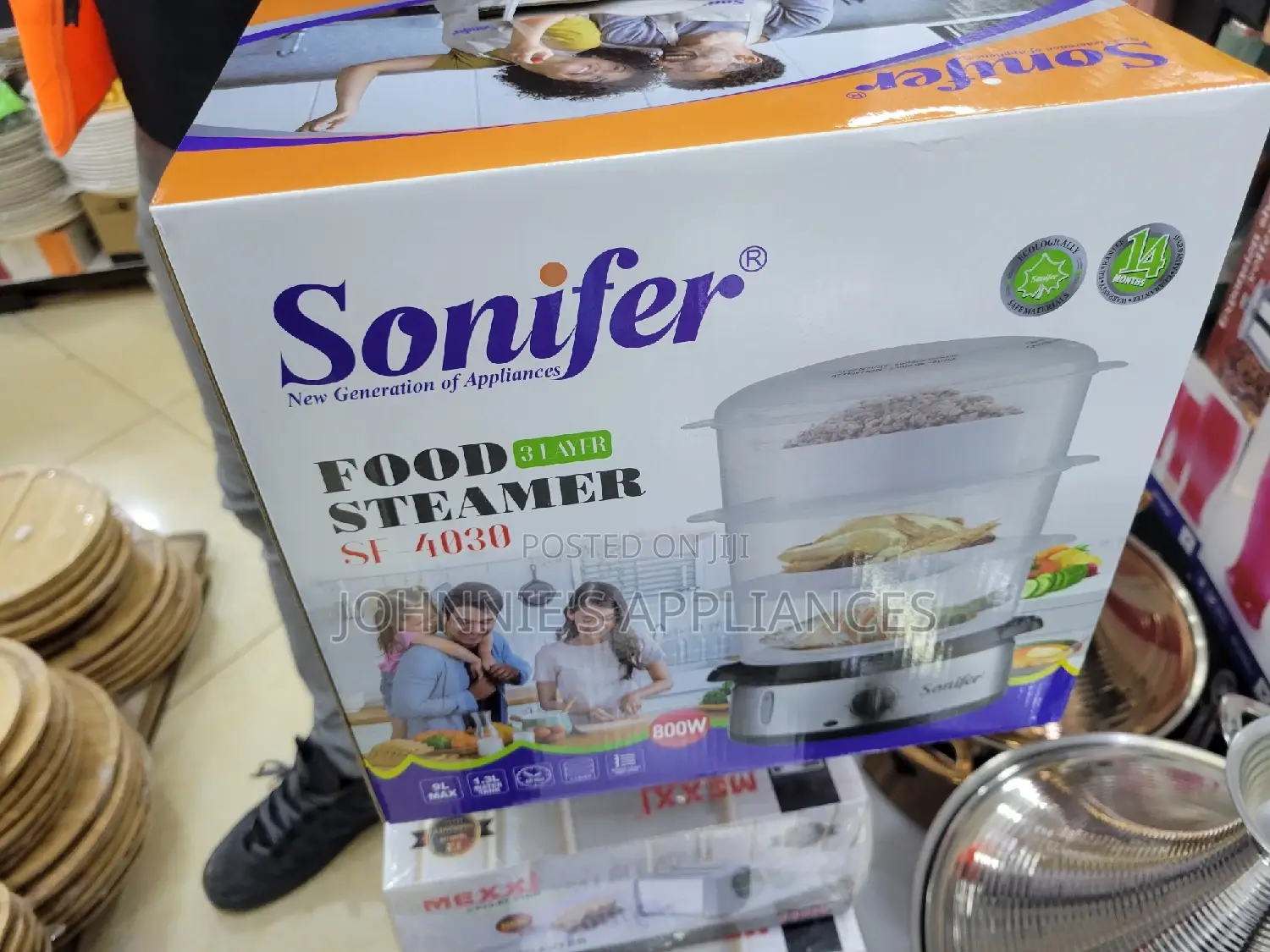 Sonifer Electric Food Steamer 3 Tiers