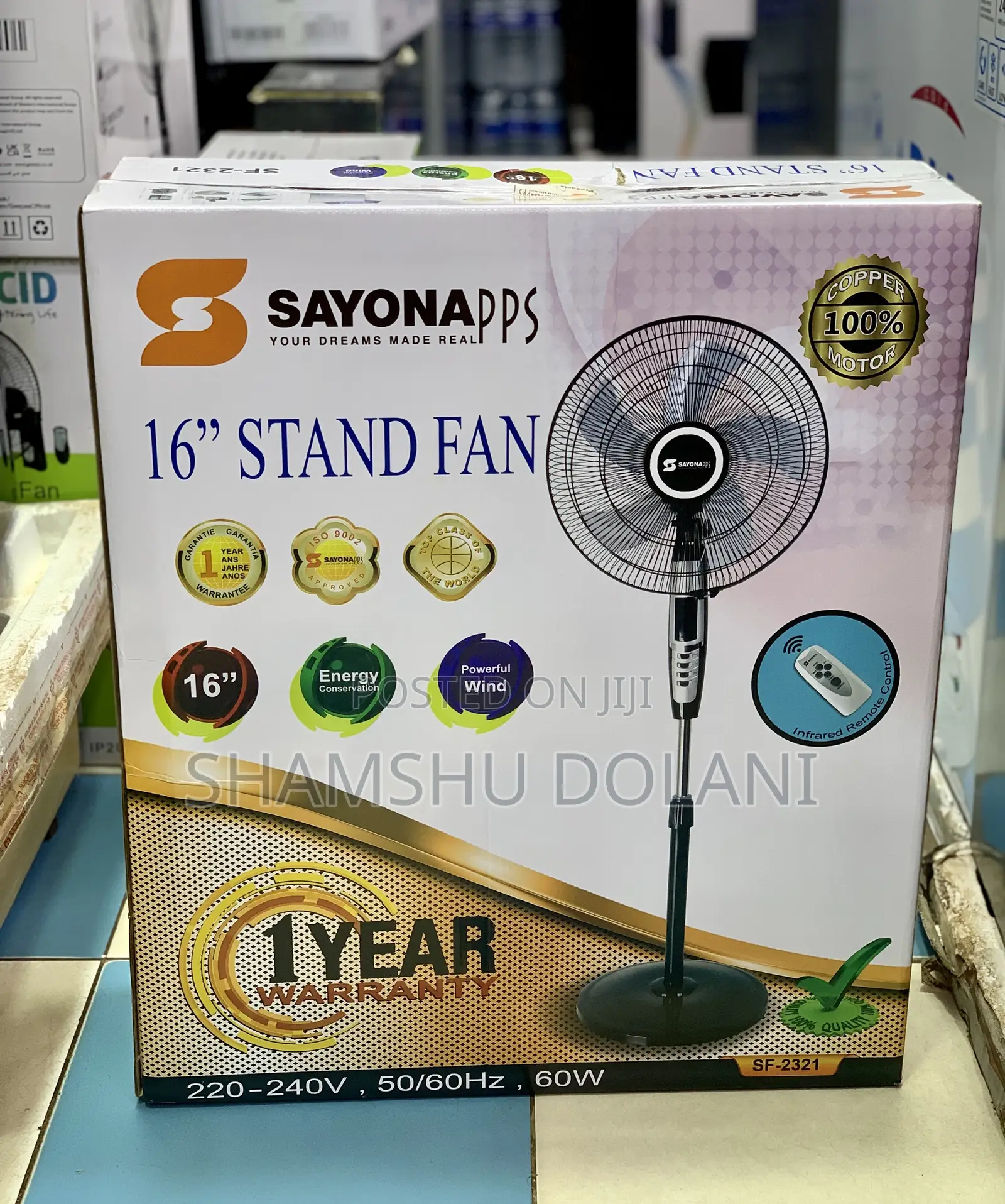 Stand-Fan Sayona With Remote