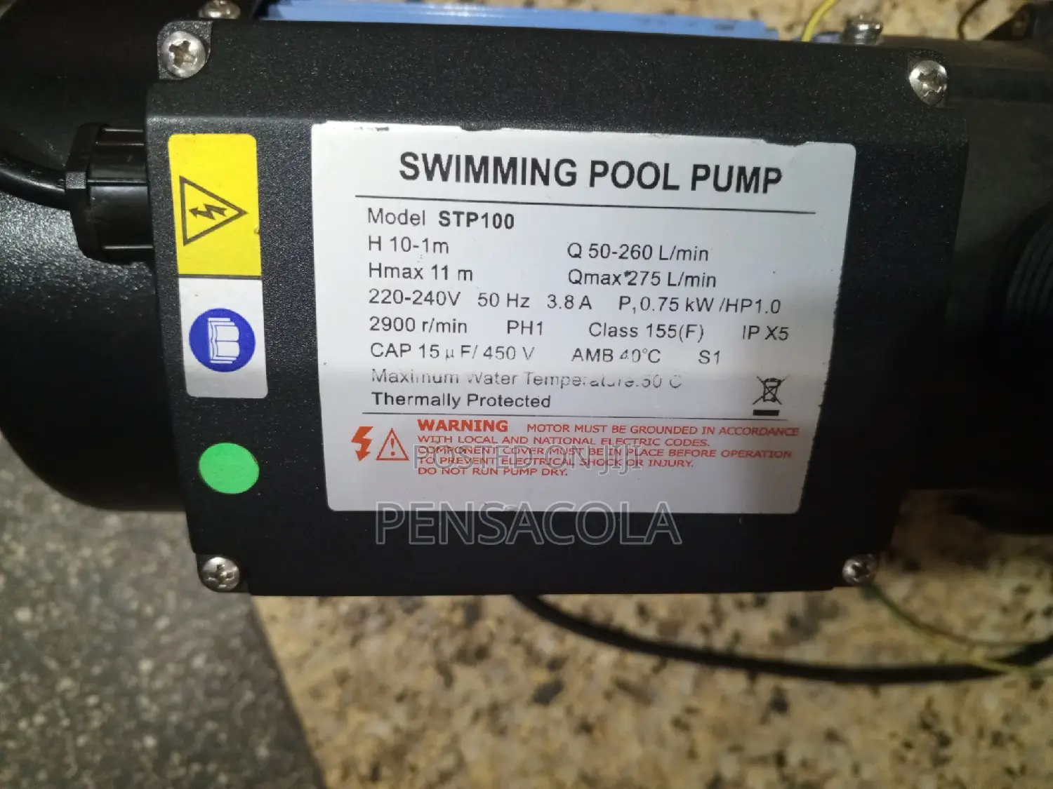 Swimming Pool Pump Electric