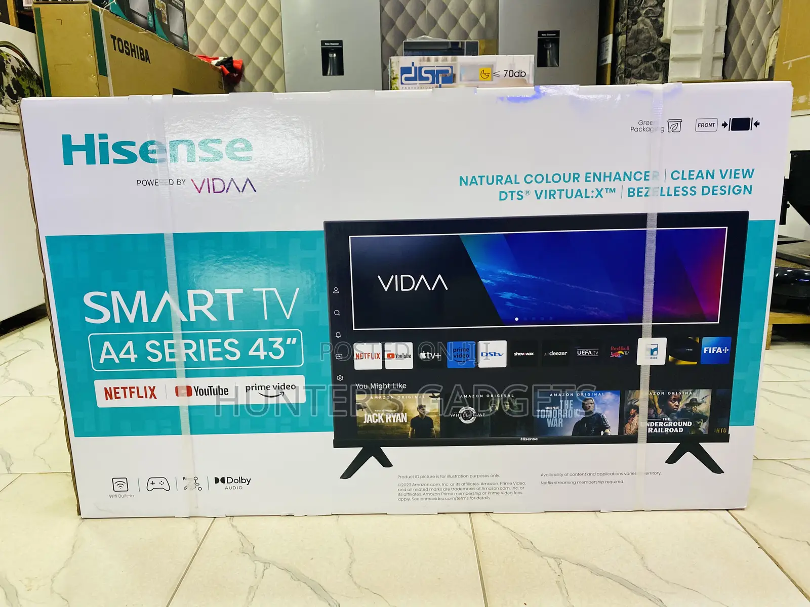 Hisense 43 Inch Smart A4 Series Powered by Vida Brand New