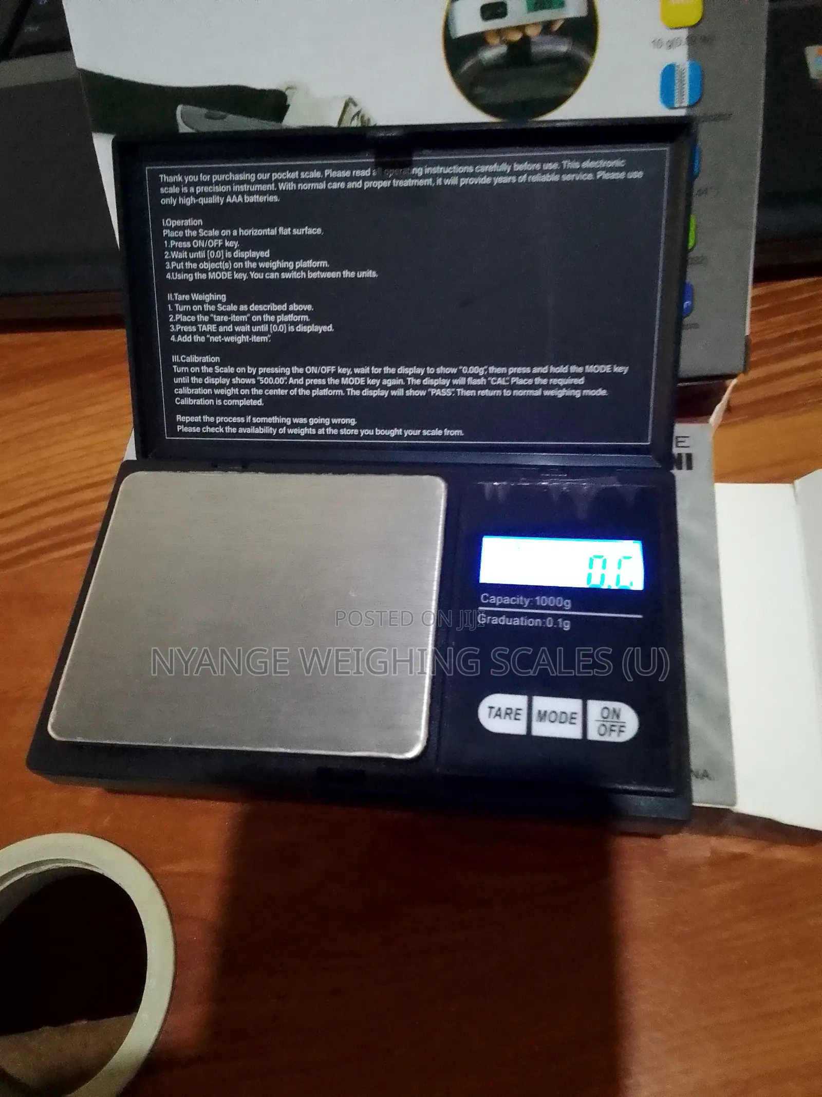 1000g/0.1g Gold Weighing Scale Diamond Weigh Pocket Weighing Scale