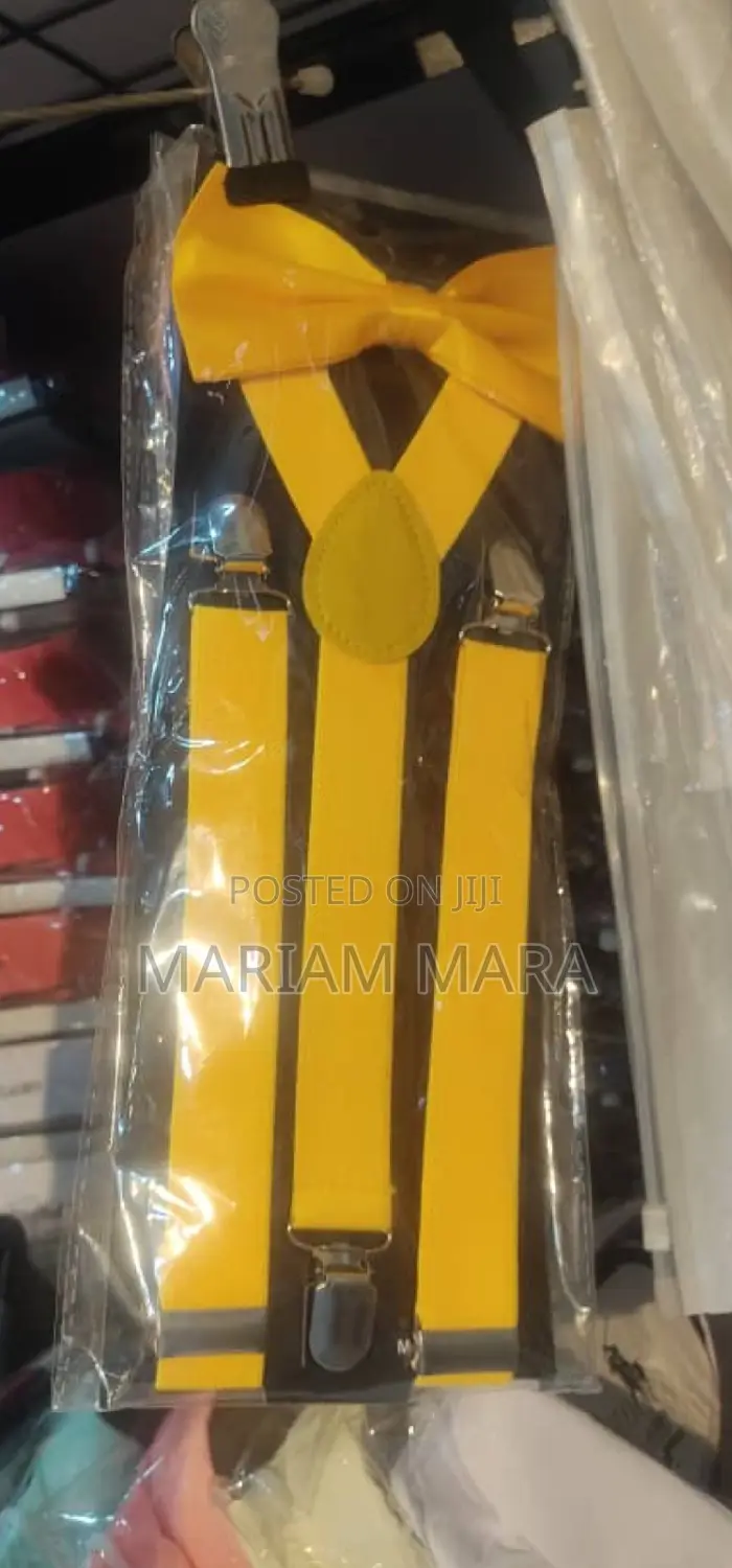 Suspender With Bow Tie for Men