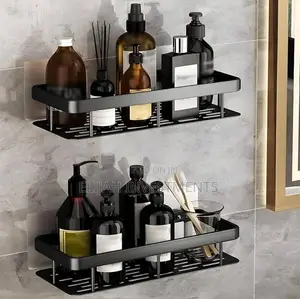 Mettalic Bathroom Shelves Set