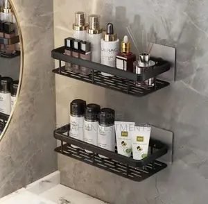 Mettalic Bathroom Shelves Set