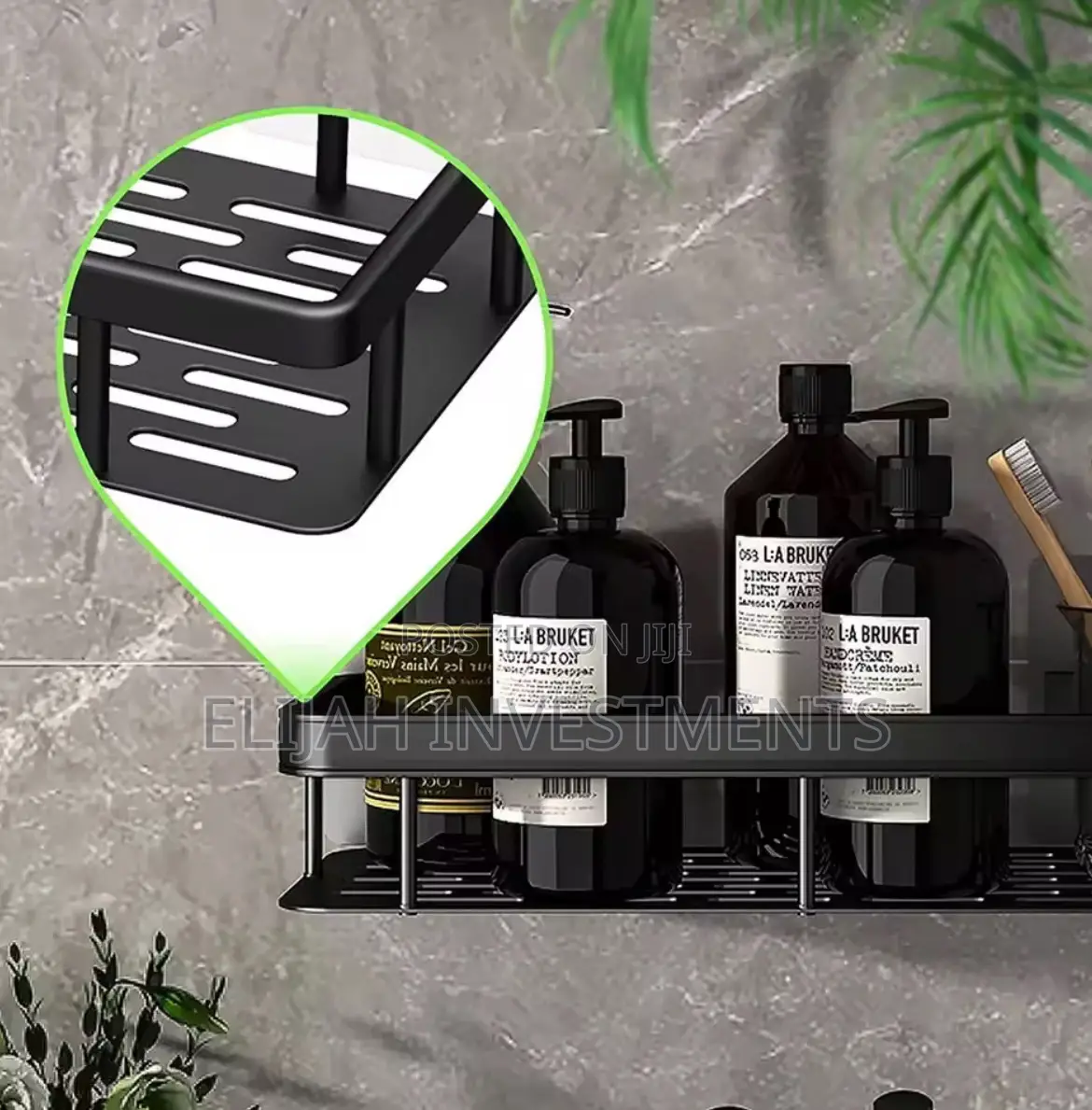 Mettalic Bathroom Shelves Set