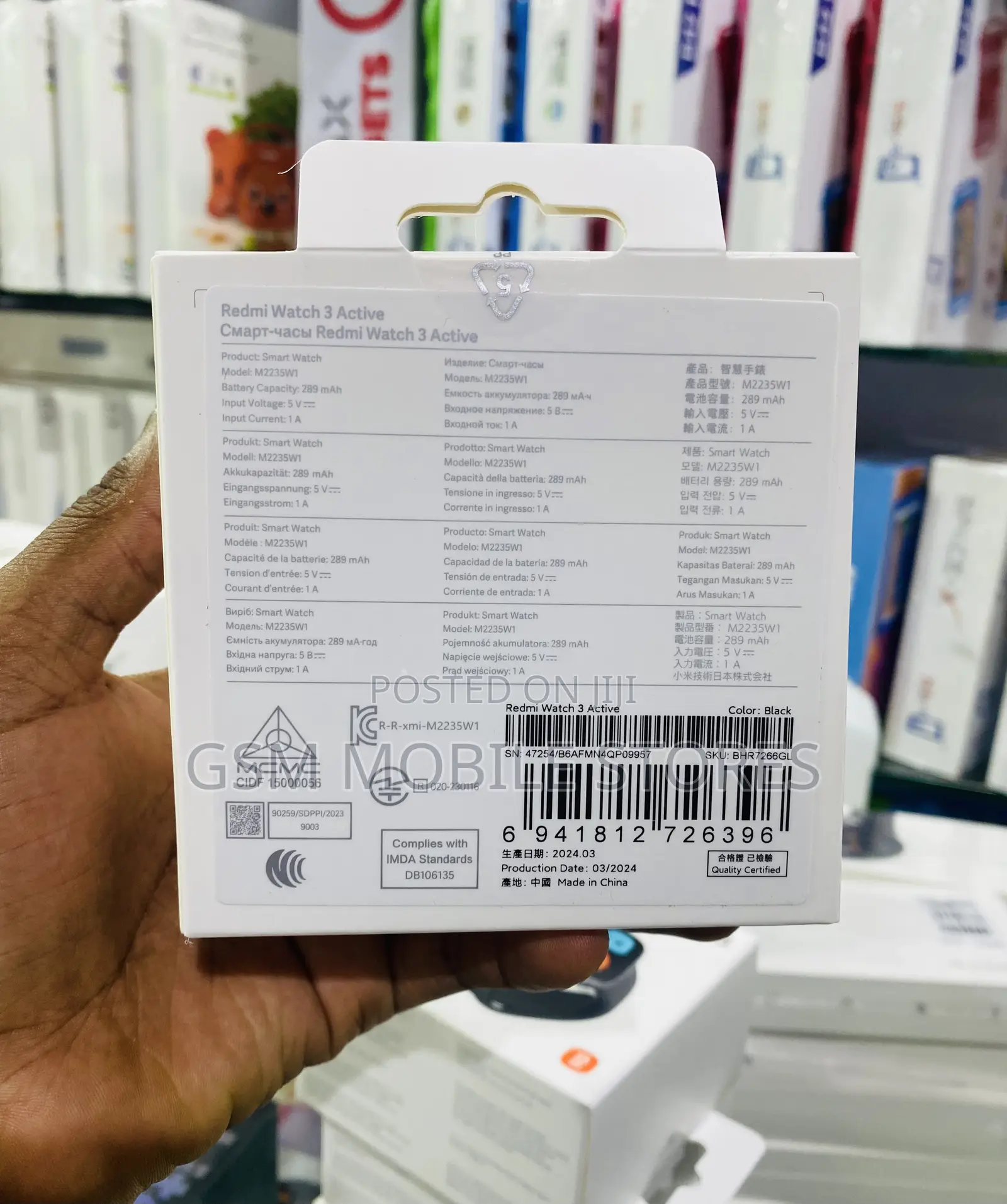 Xiaomi Redmi Watch 3 Active Bluetooth Calling AMOLED Display