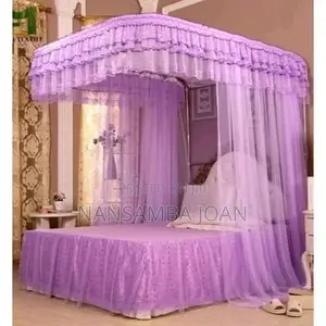 2 Stand Rail Mosquito Net -Purple