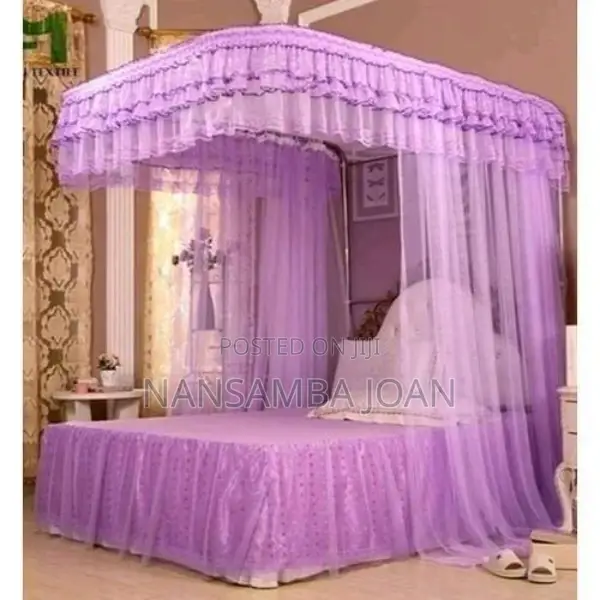 2 Stand Rail Mosquito Net -Purple