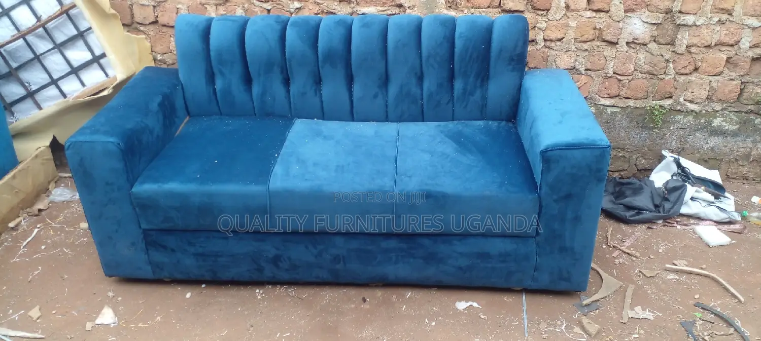 3 Seater Sofa Seat in Blue Colour