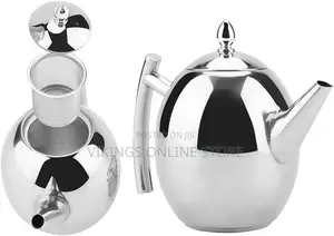 Stainless Steel Teapot, 1 Litre Teapot, Coffee Pot,