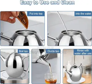 Stainless Steel Teapot Tea Kettle Pot With Filter,