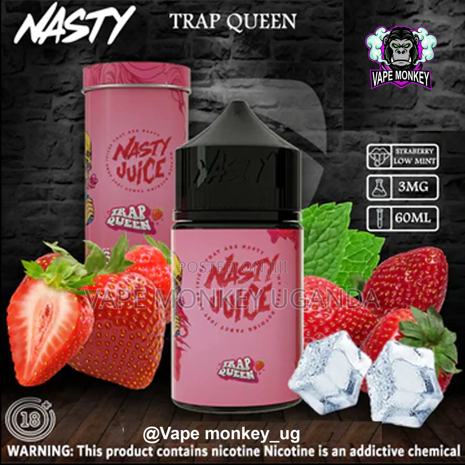 Trap Queen - Nasty Salt 30ml (Strawberry)