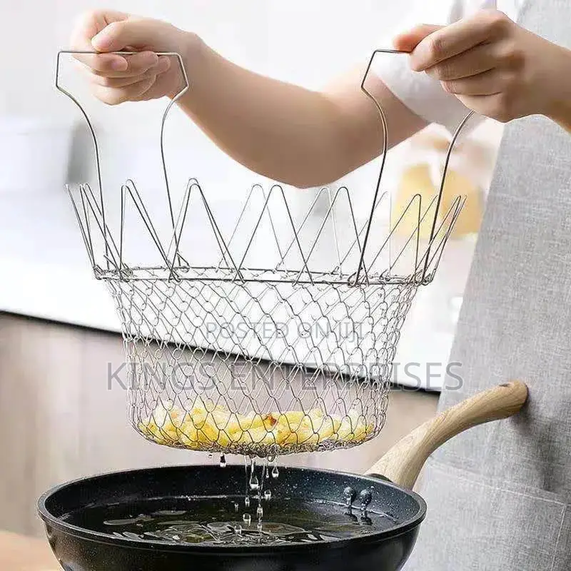 Stainless Steel Folding Frying Strainer