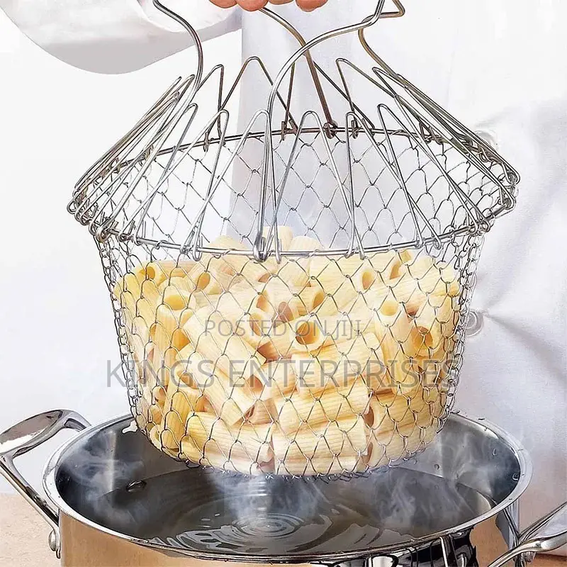 Stainless Steel Folding Frying Strainer