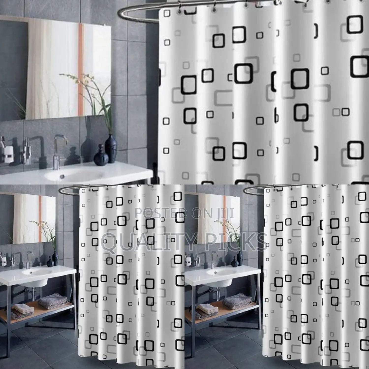 Brand Mounted Bathroom Curtain