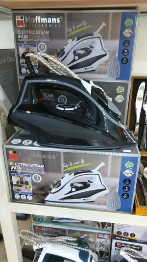 Hoffmans Steam Flat Iron With Ceramic Soleplate - Black