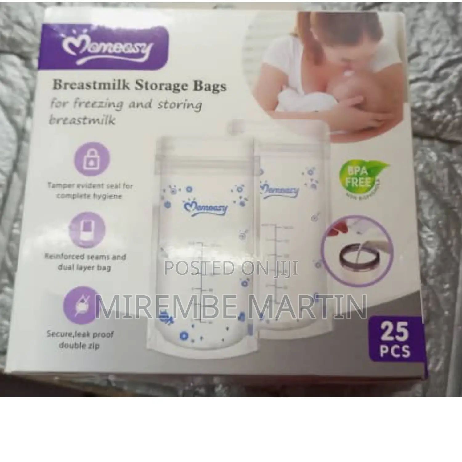 Momeasy Breast Milk Storage Bags.