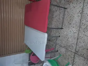 Red and White Children's School Table