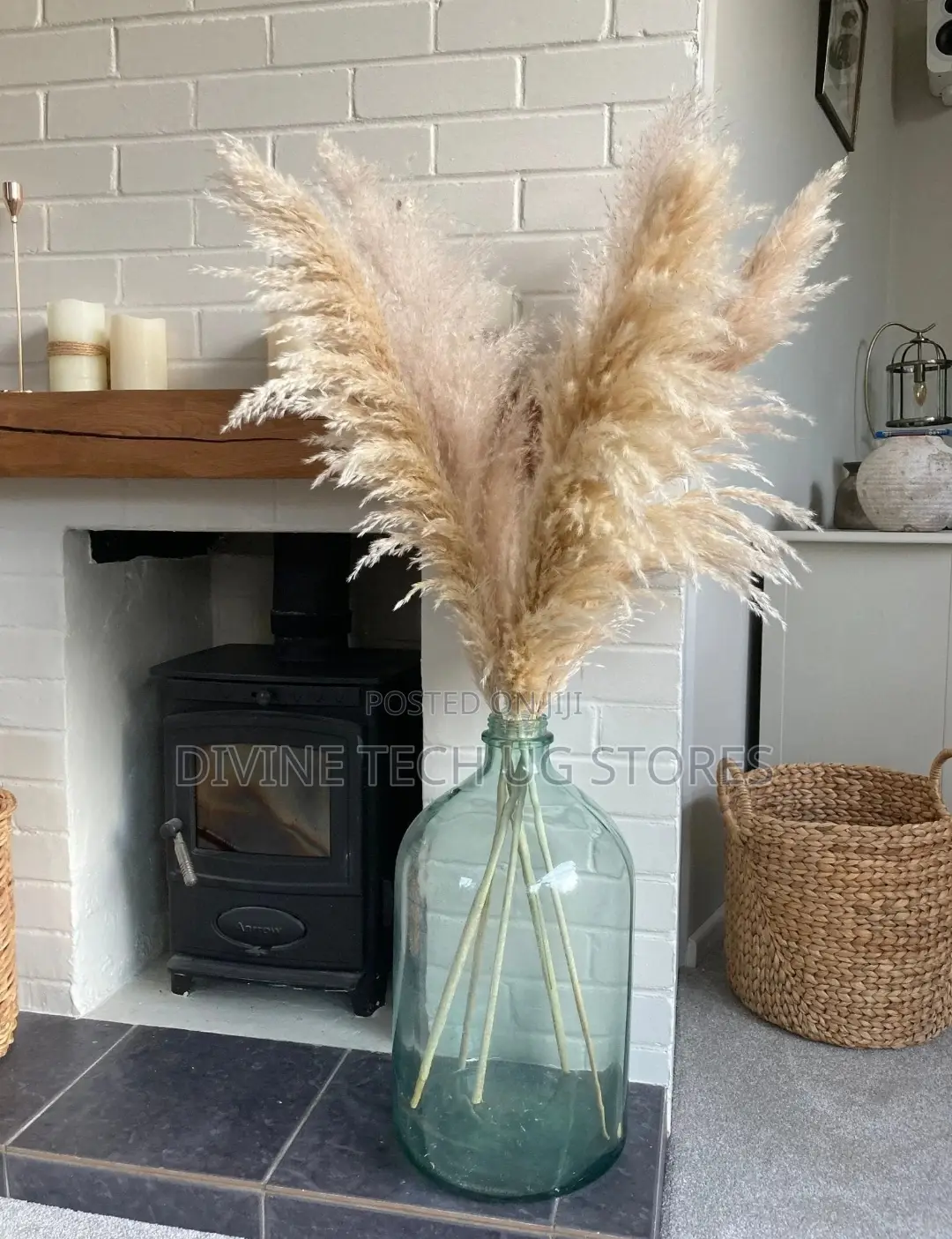XL Decor Pampas Grass 115cm - Per Stem - Extra Fluffy!