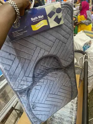 Quality 3pc Toilet Mat Set