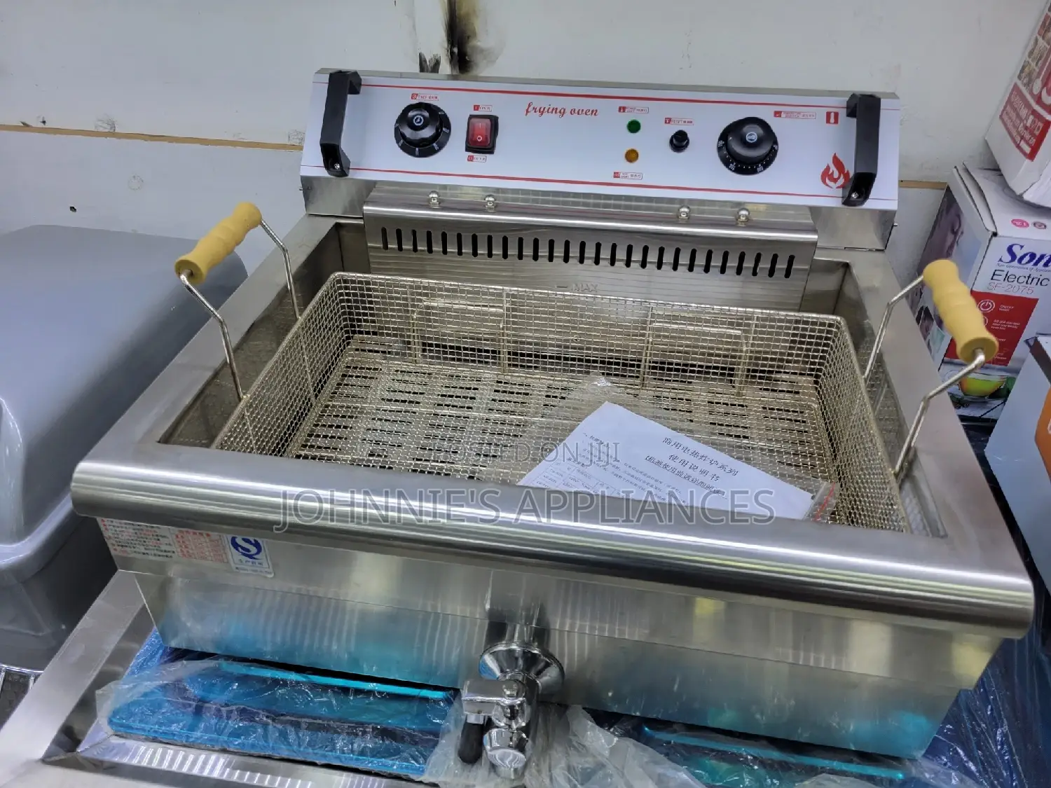 Commercial Electric Deepfryer Heavy Duty With Tap 20l