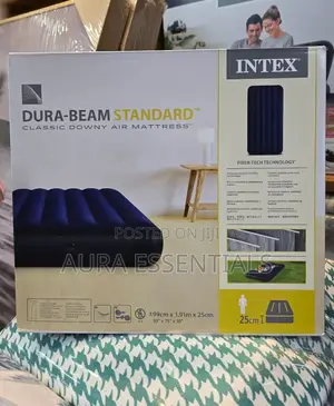 Intex Queen Blue Inflatable Mattress