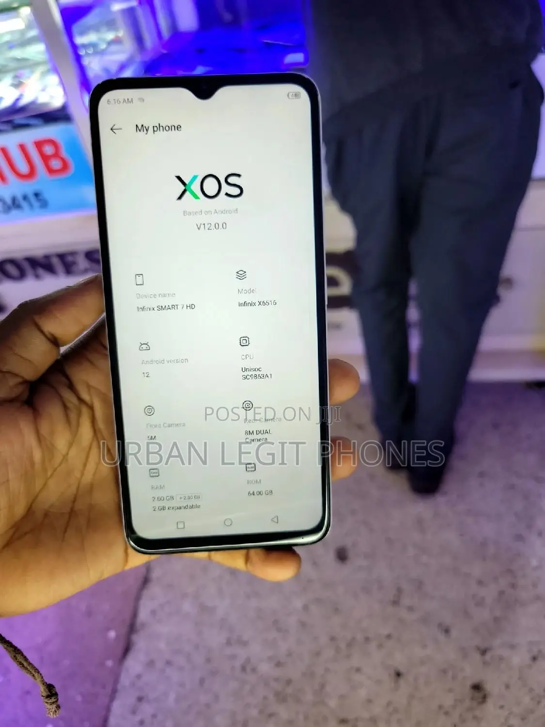 Infinix Smart 7 HD 64 GB White