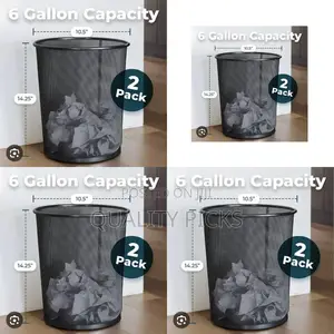 Stainless Office Trash Can
