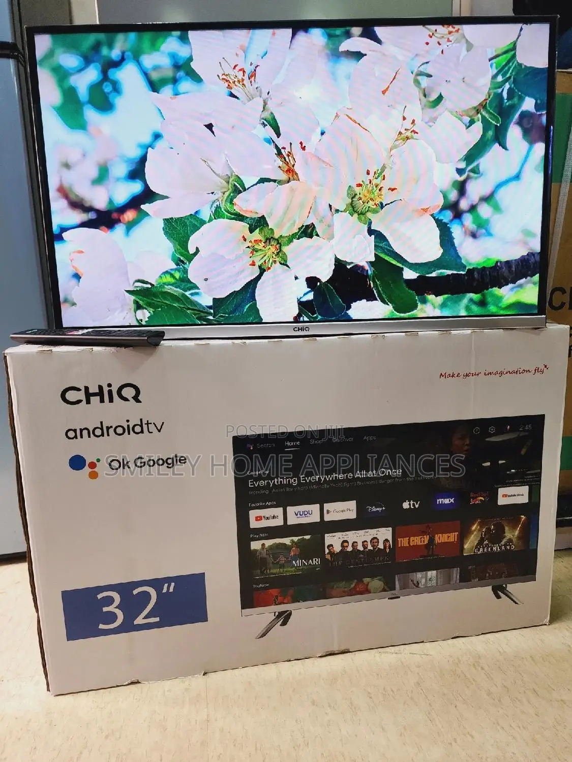Brand New Frameless Chiq 32inches Android Tv
