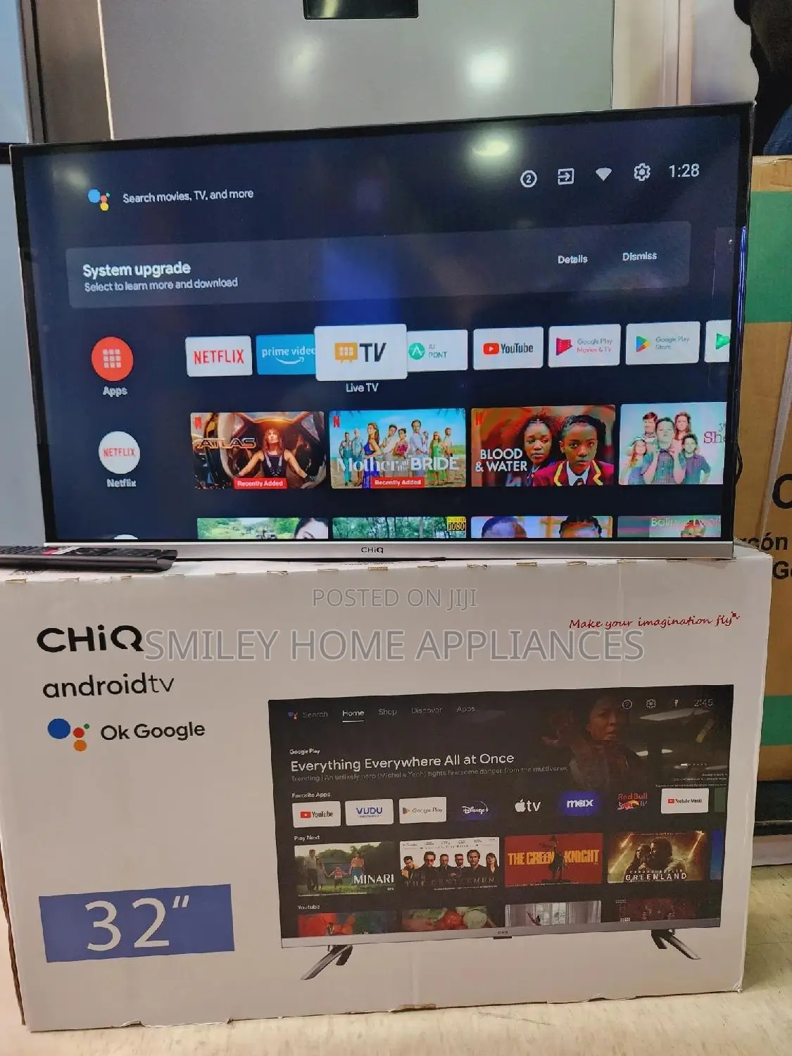 Chiq Frameless 32inches Smart Tv