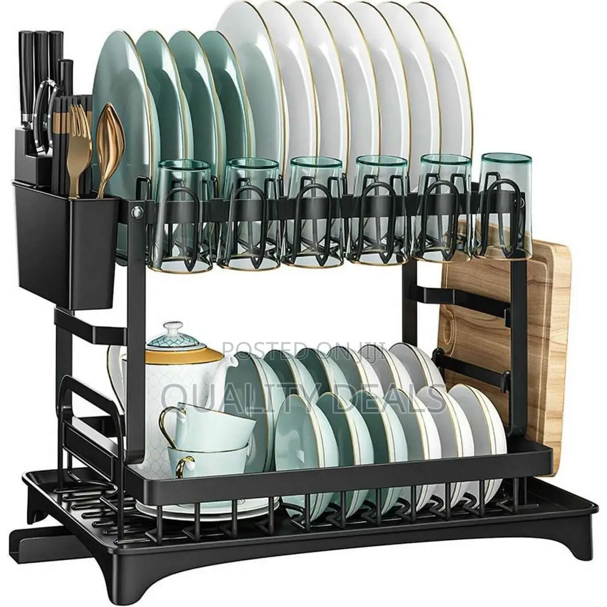 2 Layers Kitchen Dish Drying Rack