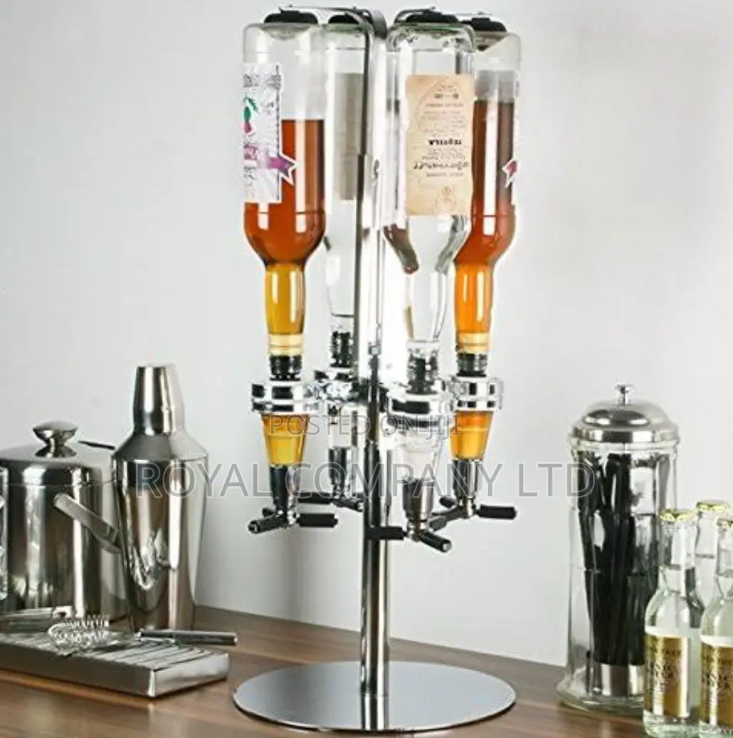 Four Bottle Wine Dispenser Stand/Rack
