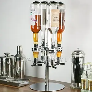 Four Bottle Wine Dispenser Stand/Rack