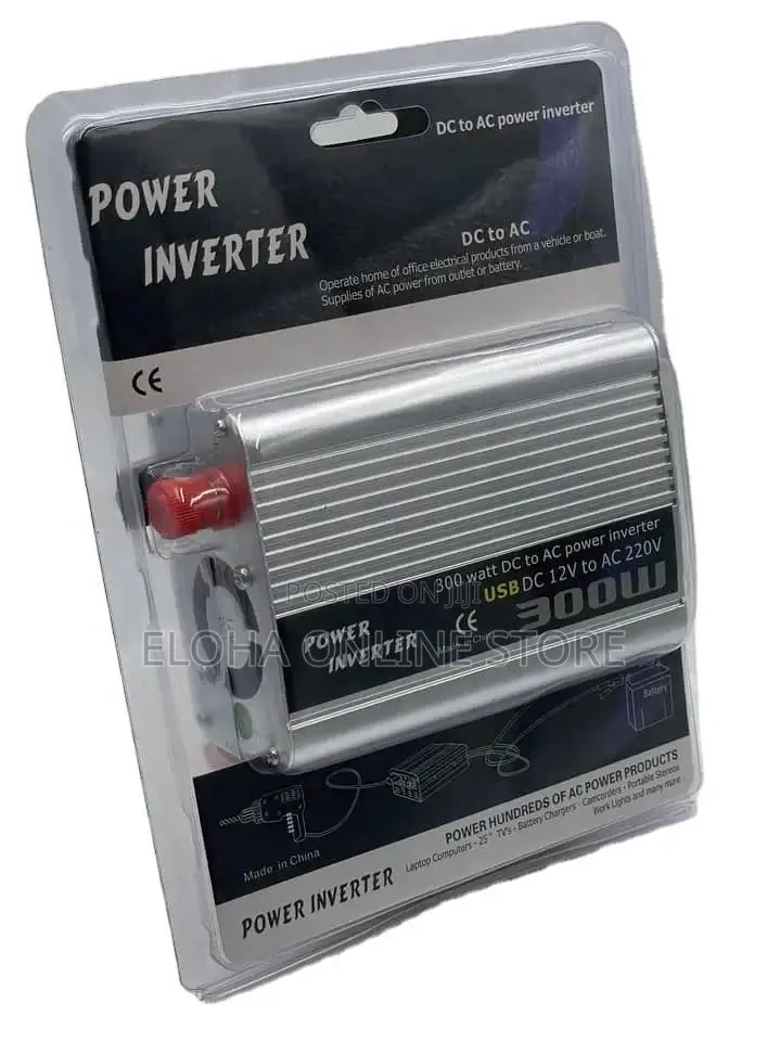 Portable 300wcar Inverterdc 12V to AC 220V With USB Display