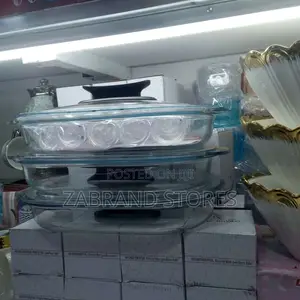 Transparent Glass Serving Dishes 3 PCS