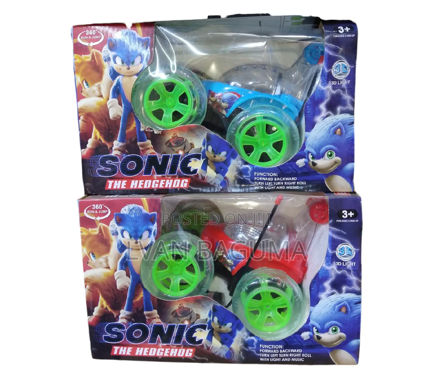 Sonic Remote Control Vehicle Toy for Kids -360° Run and Jump