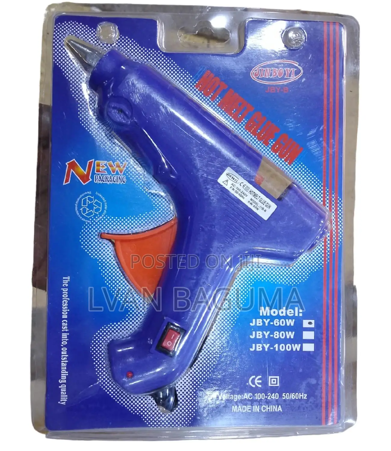 Electric Hot Melt Glue Gun Big Size - 10mm Stick Diameter