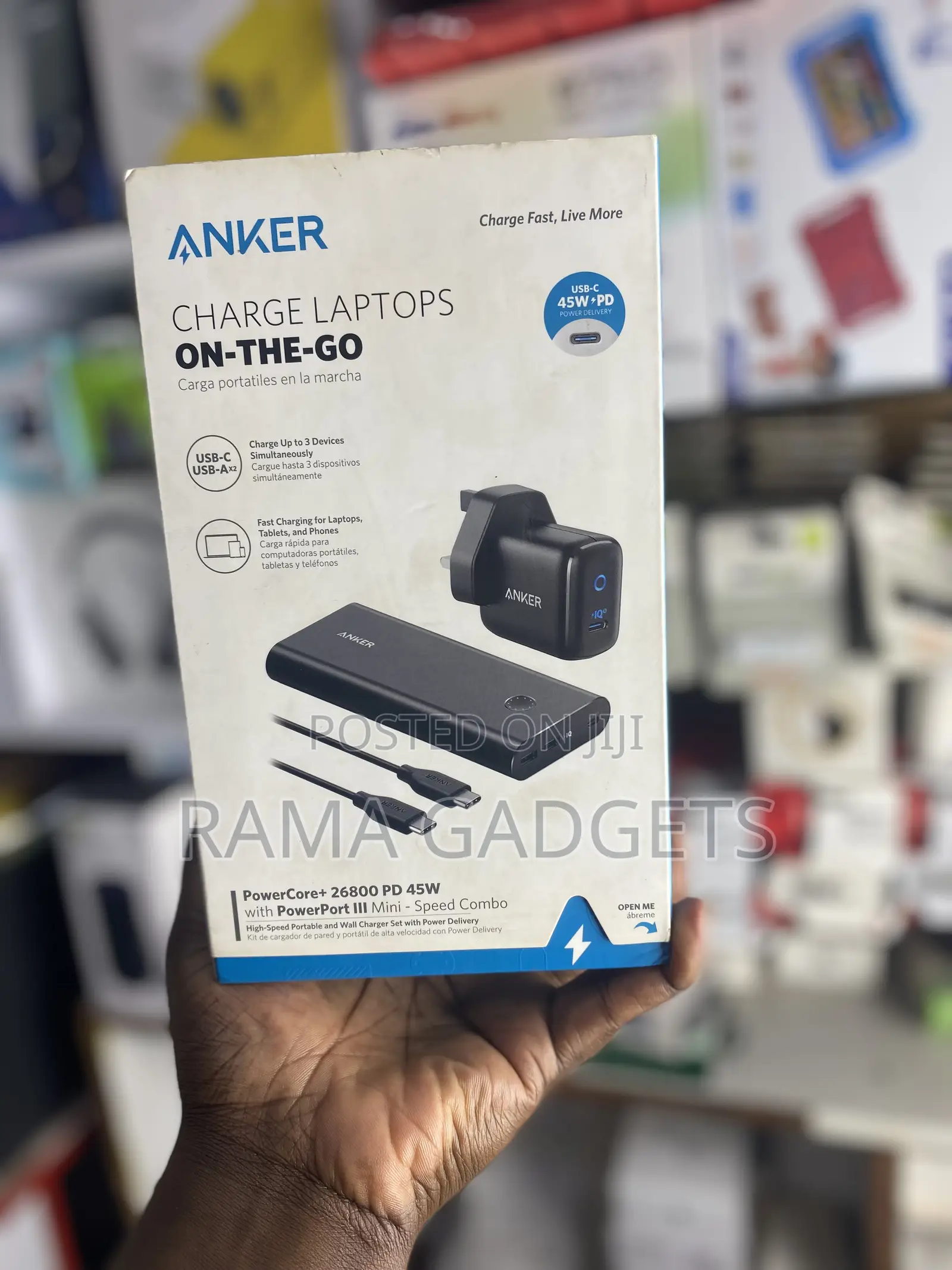 45W USB-C Port: Charges Laptops at Lightning Speed,
