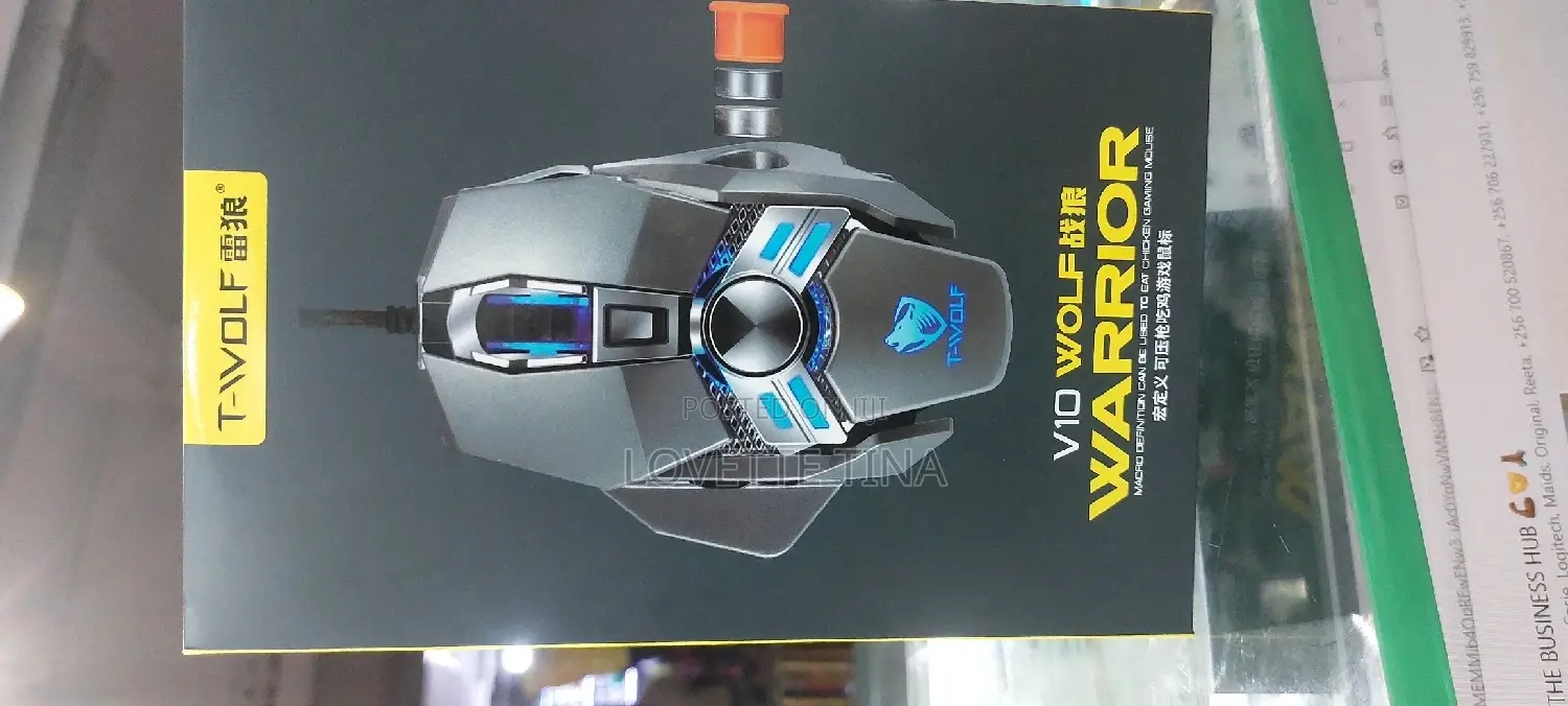 Gaming Usb V10 Wolf Warrior Mouse