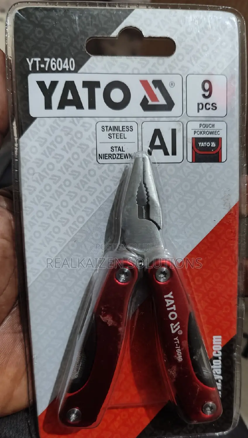 Poland YATO 9pc Stainless Multifunctional Tool Pliers |Knife