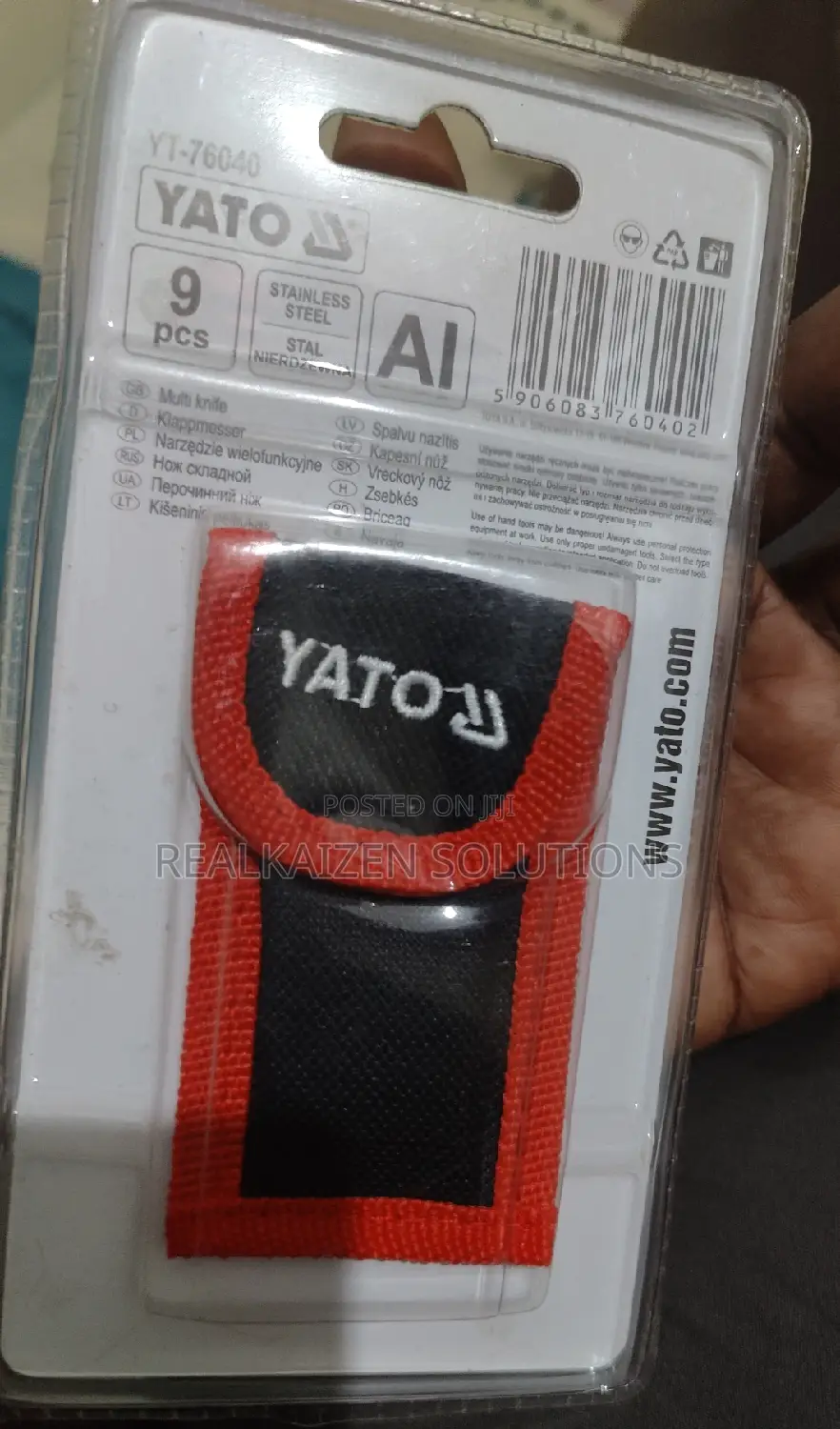 Poland YATO 9pc Stainless Multifunctional Tool Pliers |Knife