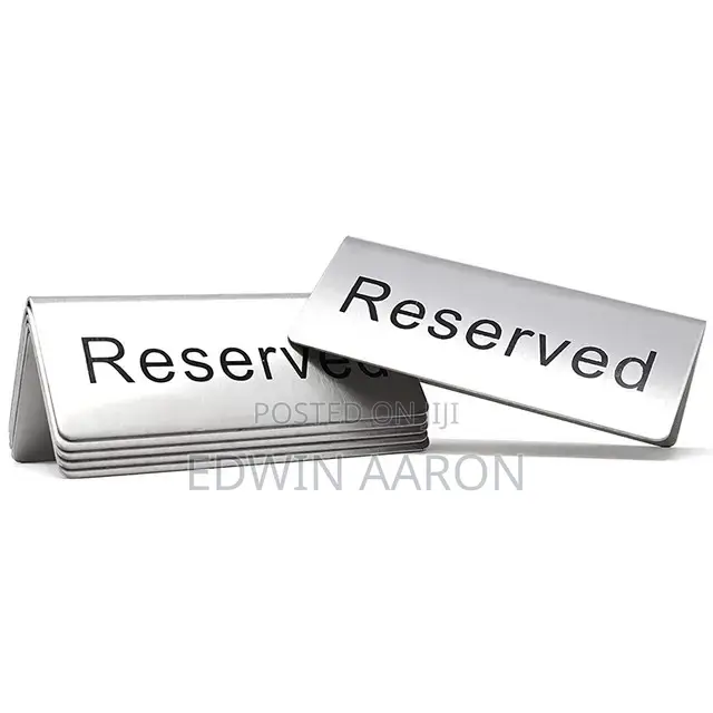 1pc Table/Seat Reservation Sign