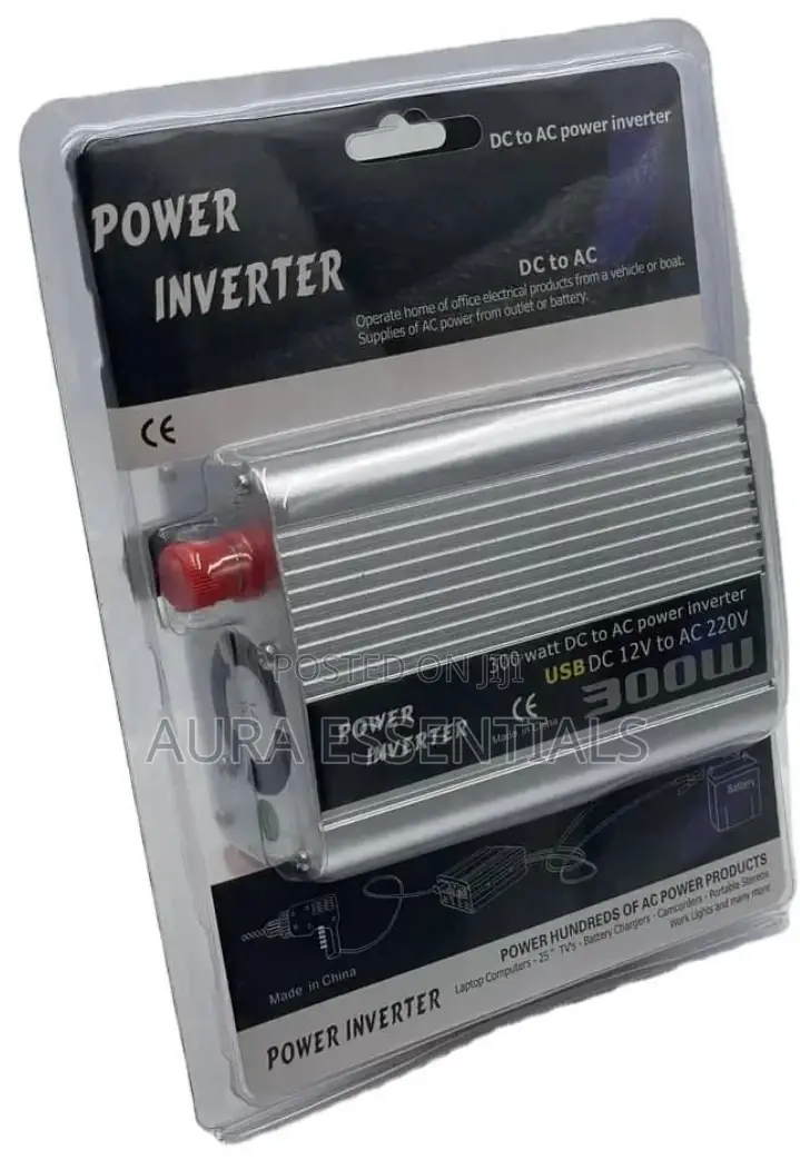300W Power Inverter DC 12V to AC 220V With USB Display
