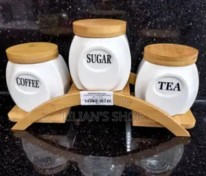 3pcs Ceramic Tea Coffee Sugar Despenser
