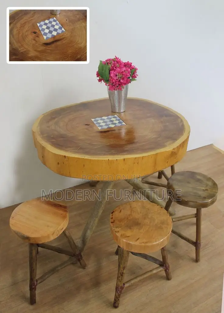 Wooden Bar Dinning Table of 4 Seaters Call Us