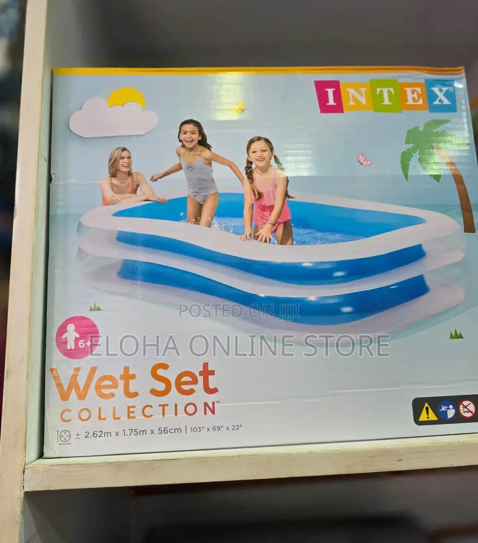 Intex Swim Center Family Inflatable Pool 262x175x56cm