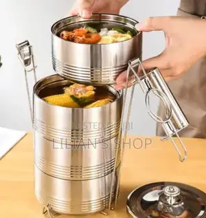 4 Layer Large Stainless Steel Lunch Box.