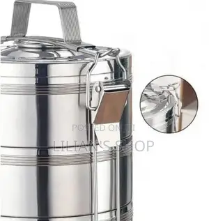 4 Layer Large Stainless Steel Lunch Box.